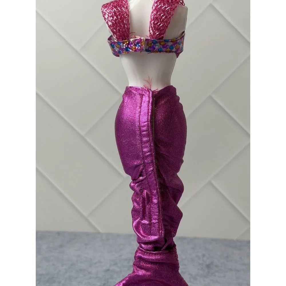 Vintage Barbie Jewel Hair Mermaid Teresa Magenta Mermaid Outfit Tail skirt & Top